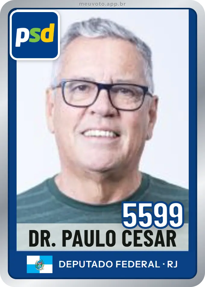 Carta de Dr. Paulo Cesar, número 5599, PSD