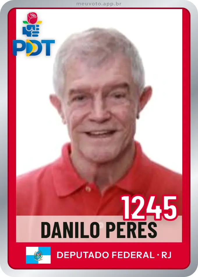 Carta de Danilo Peres, número 1245, PDT