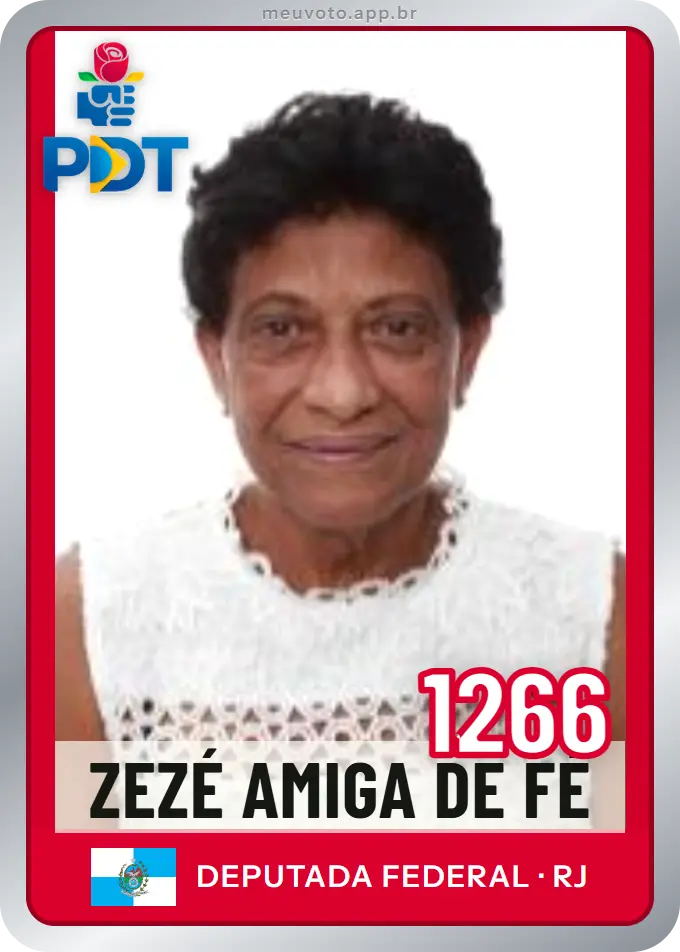 Carta de Zezé Amiga de Fé, número 1266, PDT