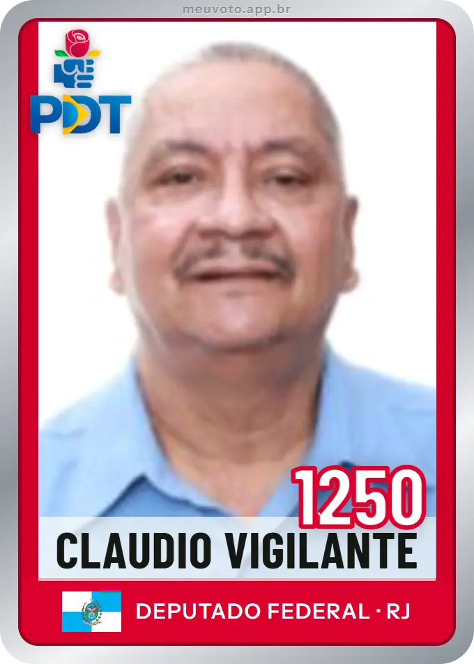 Carta de Claudio Vigilante, número 1250, PDT