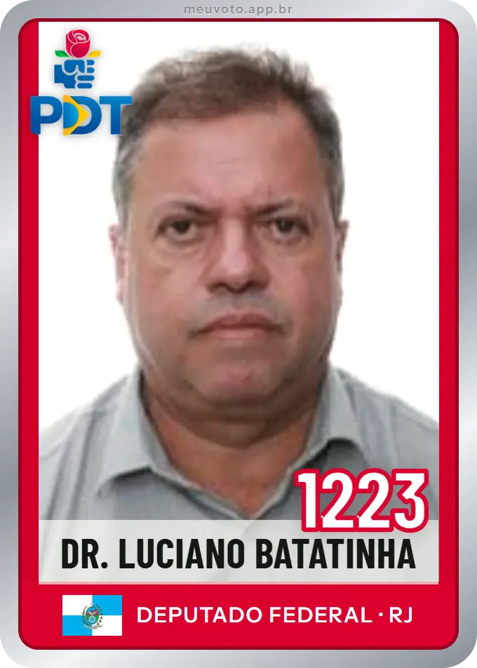 Carta de Dr. Luciano Batatinha, número 1223, PDT