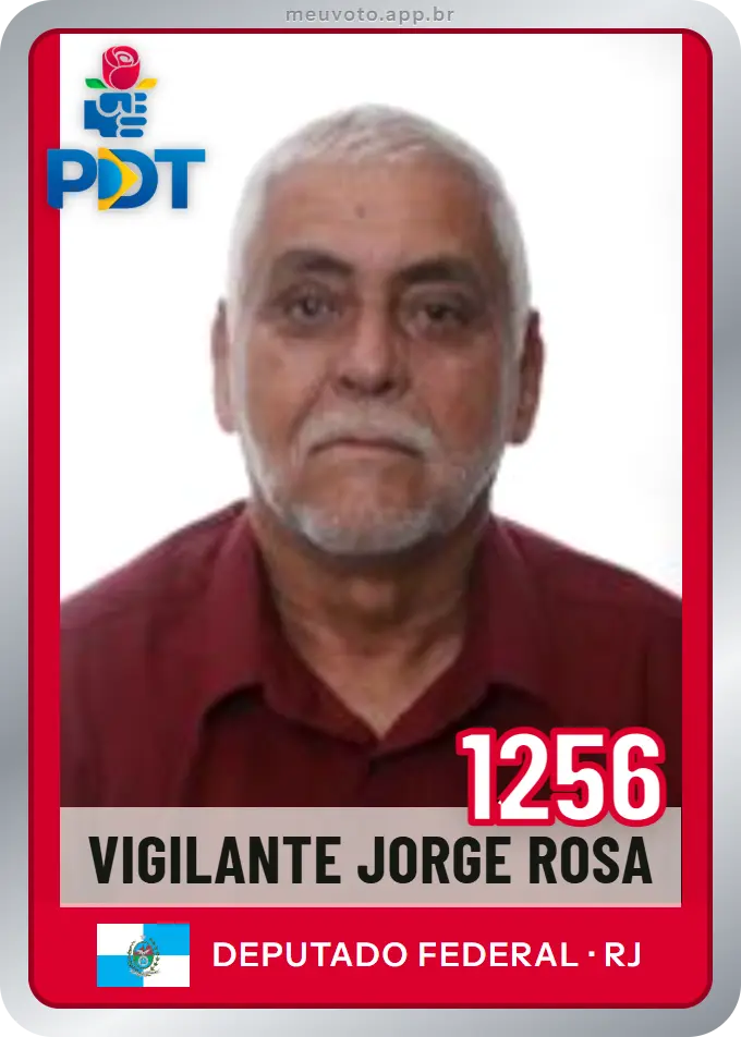Carta de Vigilante Jorge Rosa, número 1256, PDT