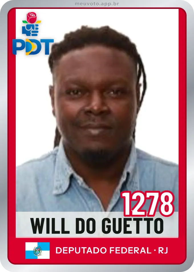 Carta de Will do Guetto, número 1278, PDT