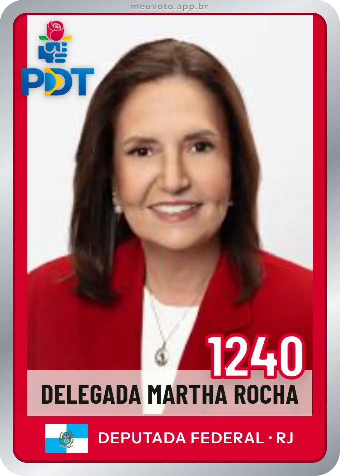Carta de Delegada Martha Rocha, número 1240, PDT