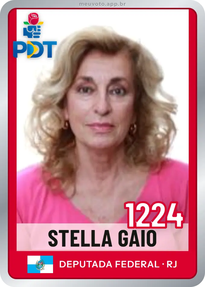 Carta de Stella Gaio, número 1224, PDT