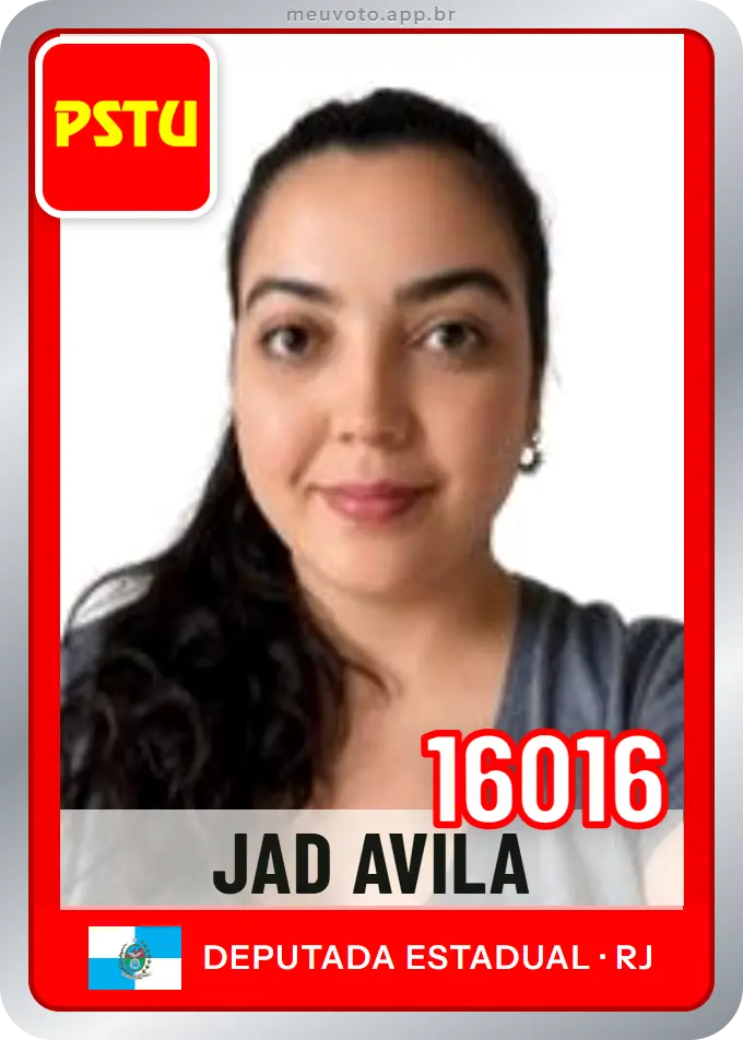 Carta de Jad Avila, número 16016, PSTU