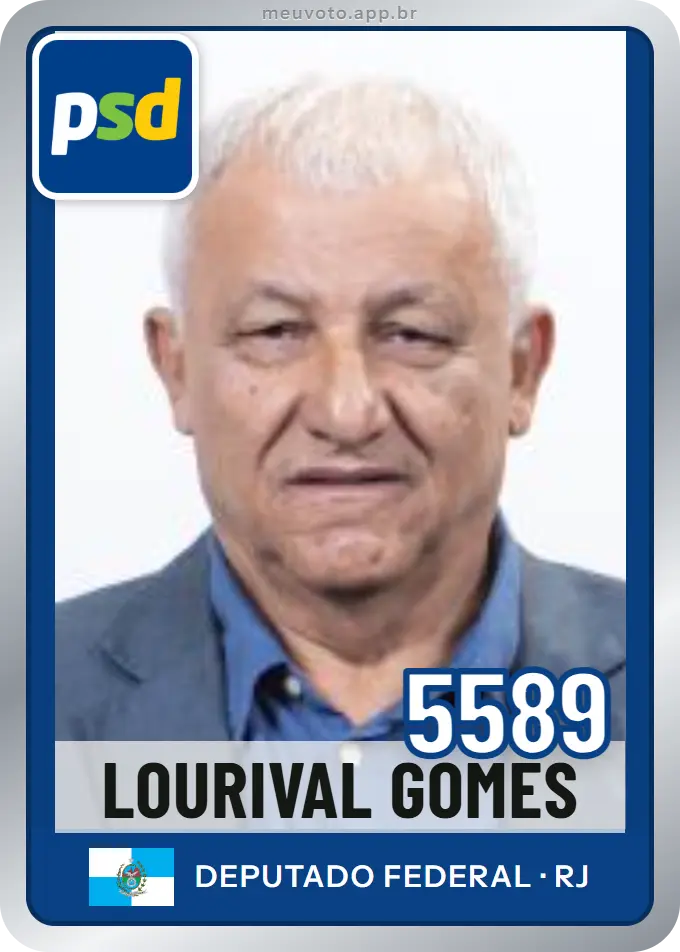 Carta de Lourival Gomes, número 5589, PSD