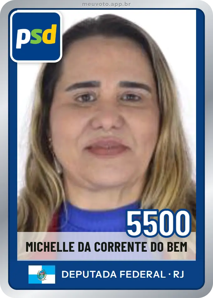 Carta de Michelle da Corrente do Bem, número 5500, PSD