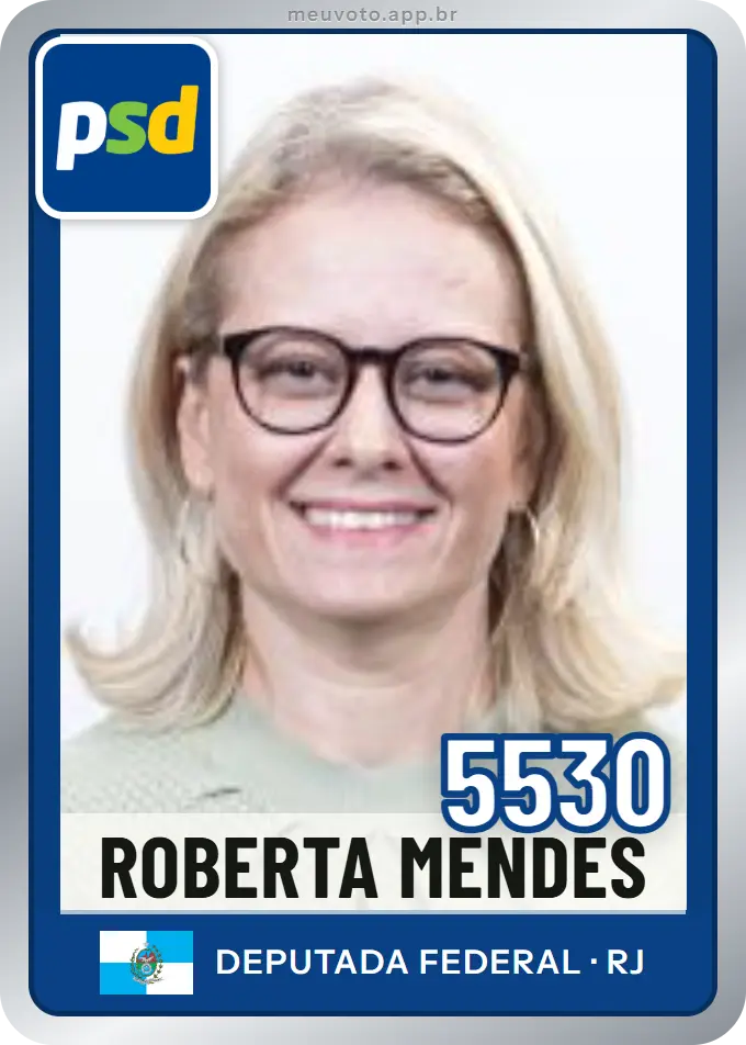 Carta de Roberta Mendes, número 5530, PSD
