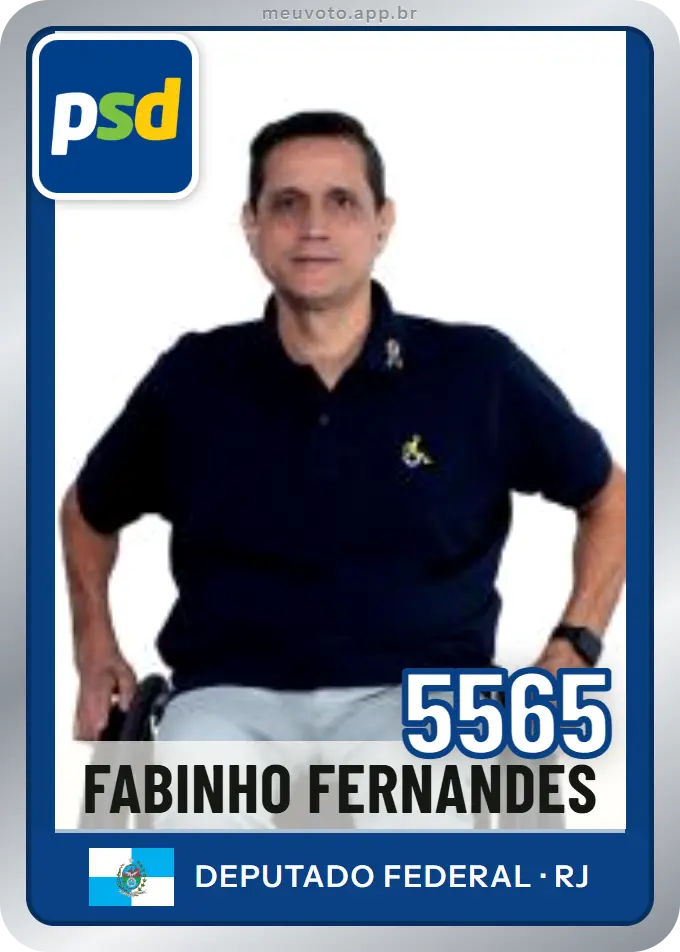Carta de Fabinho Fernandes, número 5565, PSD