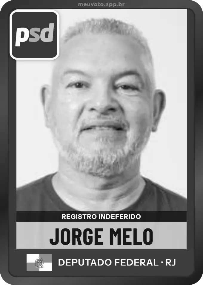 Carta de Jorge Melo, PSD. Teve o registro indeferido pelo TSE e não vai à urna.