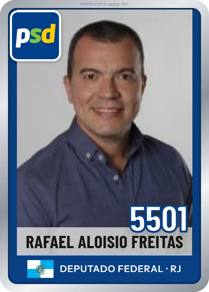 Carta de Rafael Aloisio Freitas, número 5501, PSD