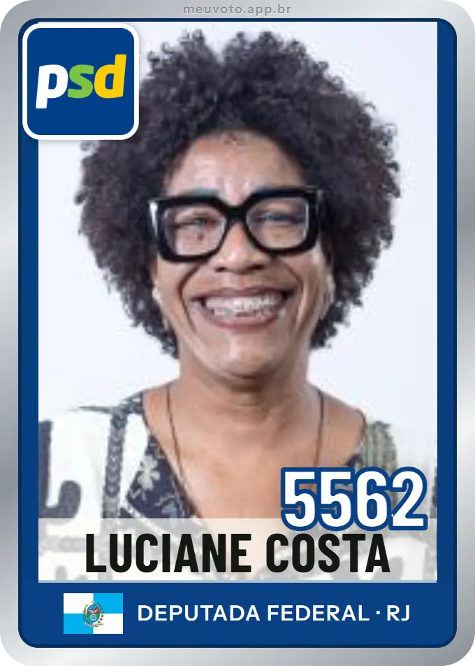 Carta de Luciane Costa, número 5562, PSD
