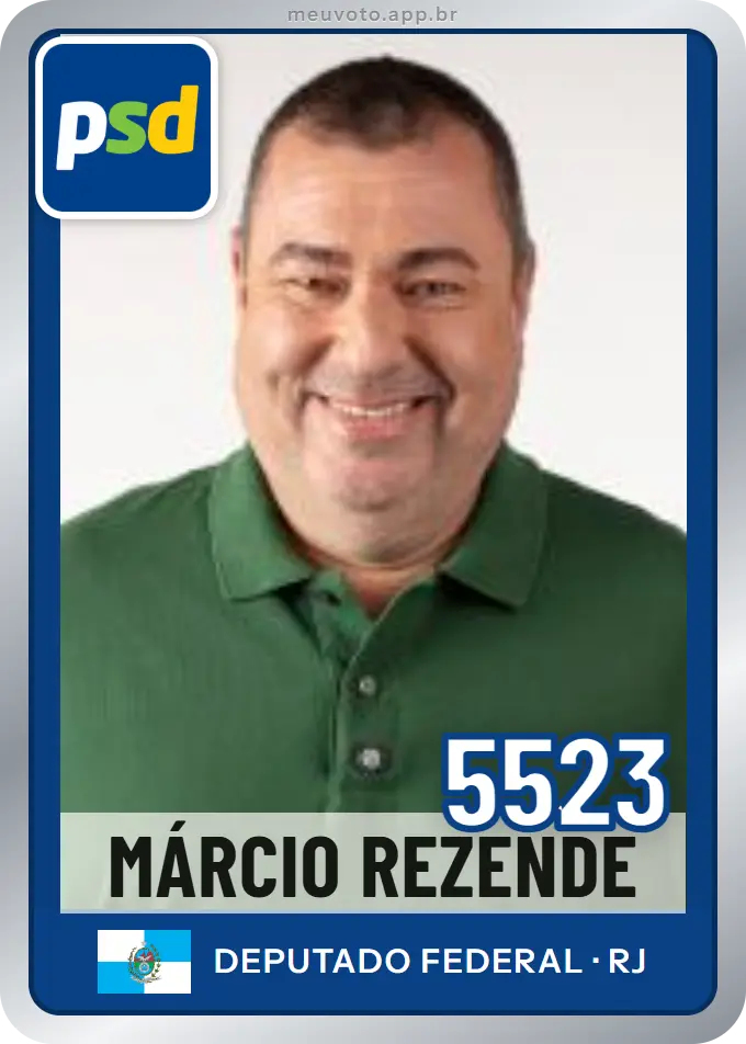 Carta de Márcio Rezende, número 5523, PSD