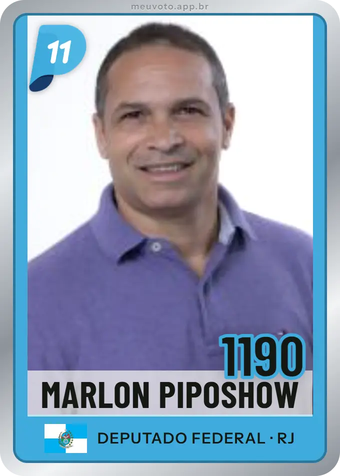 Carta de Marlon Piposhow, número 1190, PP
