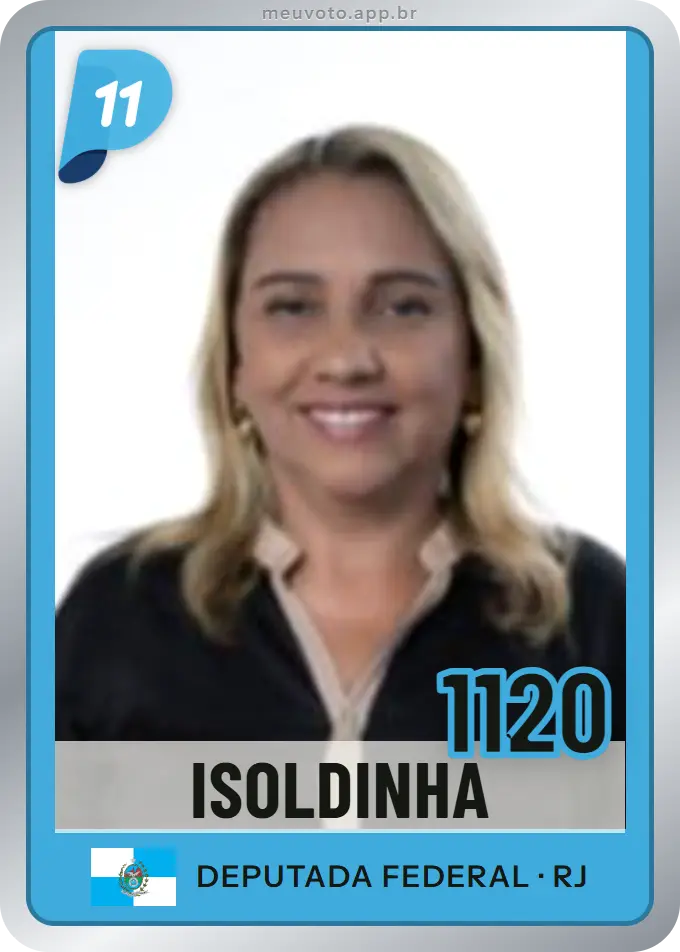 Carta de Isoldinha, número 1120, PP