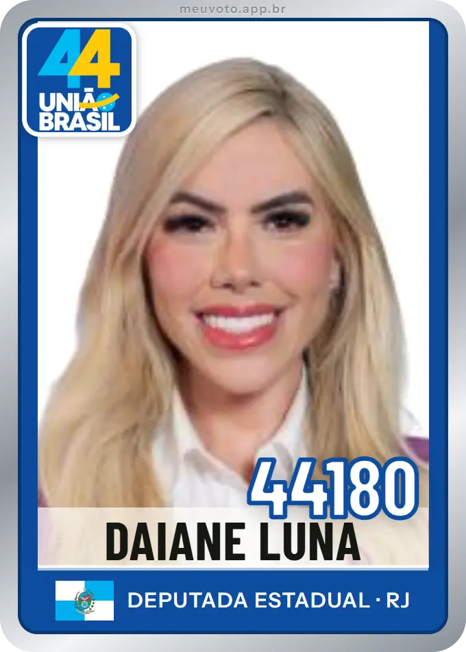 Carta de Daiane Luna, número 44180, União