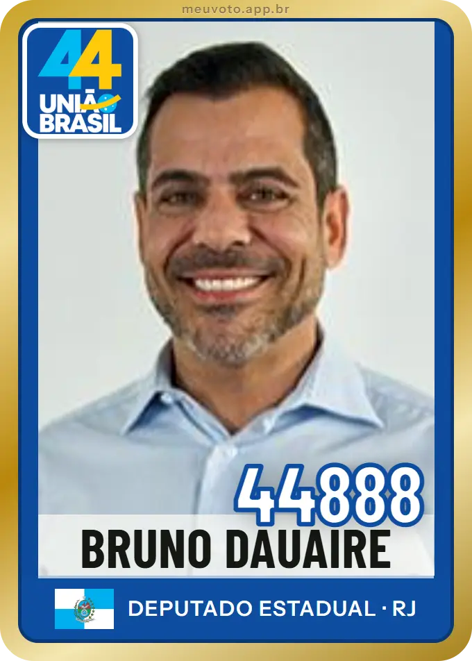 Carta de Bruno Dauaire, número 44888, União