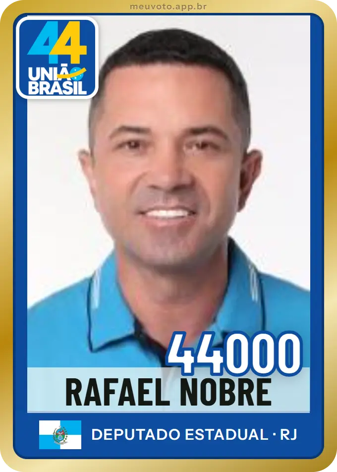 Carta de Rafael Nobre, número 44000, União