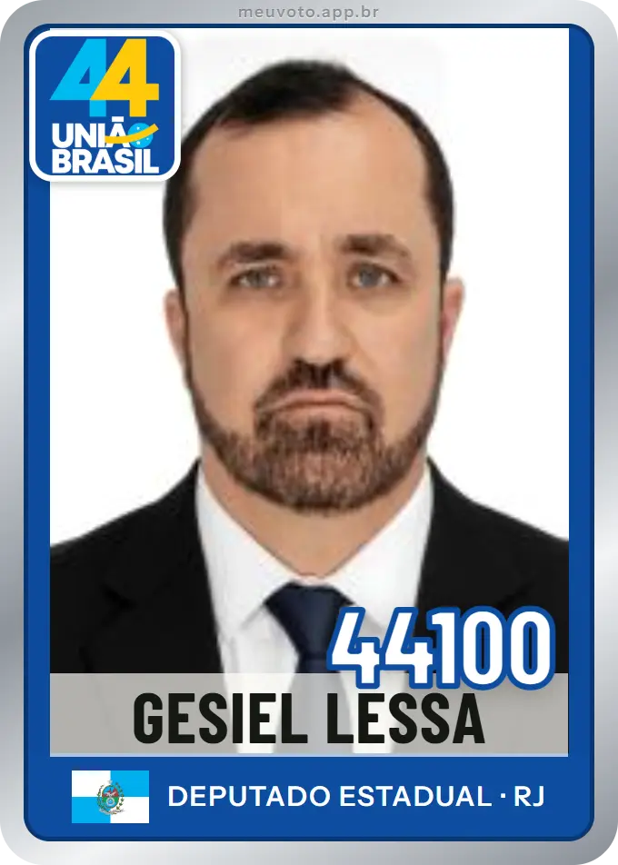 Carta de Gesiel Lessa, número 44100, União