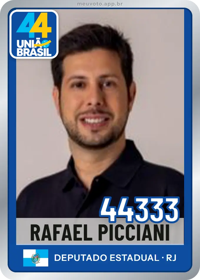 Carta de Rafael Picciani, número 44333, União