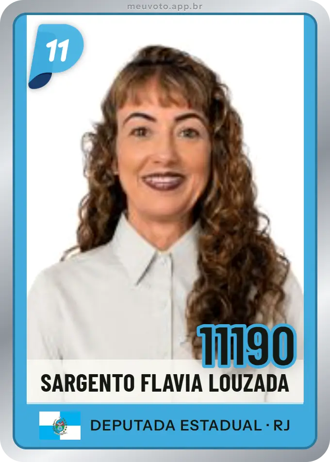 Carta de Sargento Flavia Louzada, número 11190, PP