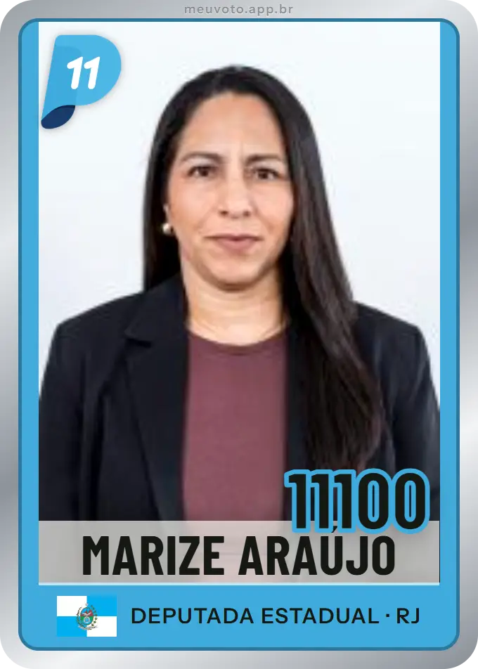 Carta de Marize Araújo, número 11100, PP