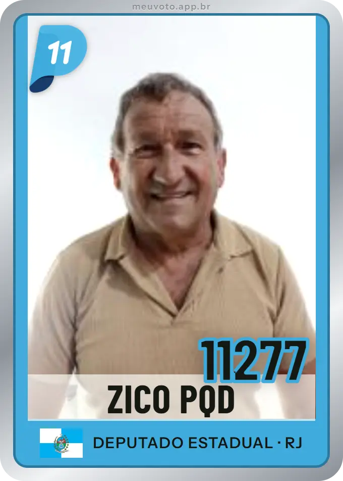 Carta de Zico Pqd, número 11277, PP