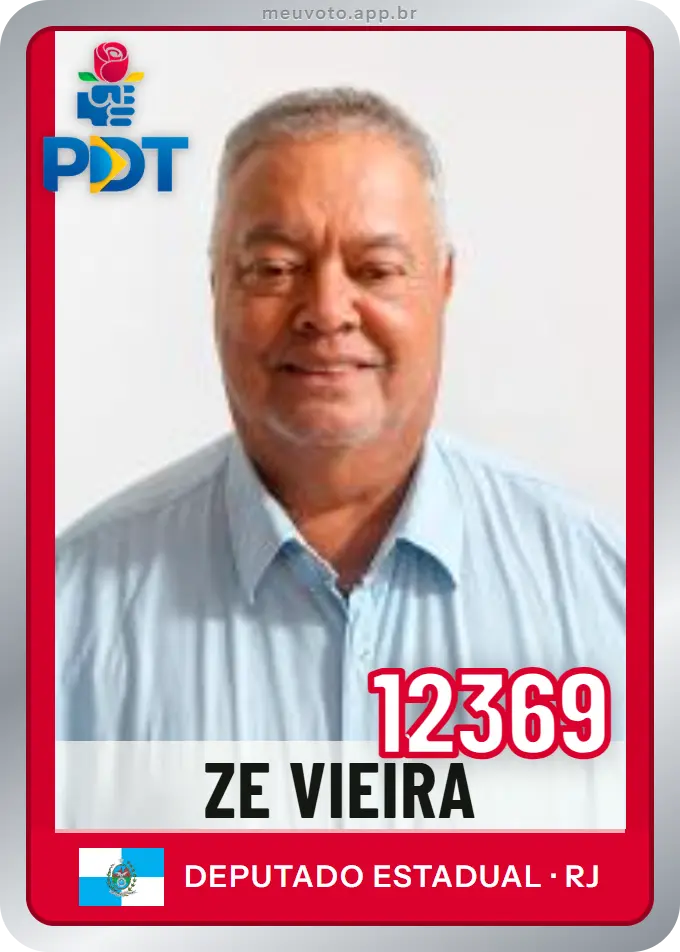 Carta de Ze Vieira, número 12369, PDT