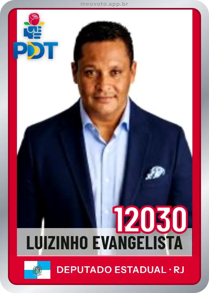 Carta de Luizinho Evangelista, número 12030, PDT