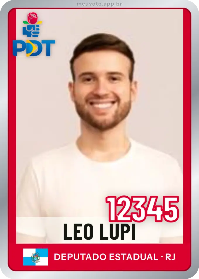 Carta de Leo Lupi, número 12345, PDT