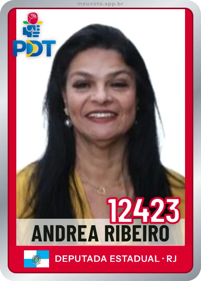 Carta de Andrea Ribeiro, número 12423, PDT