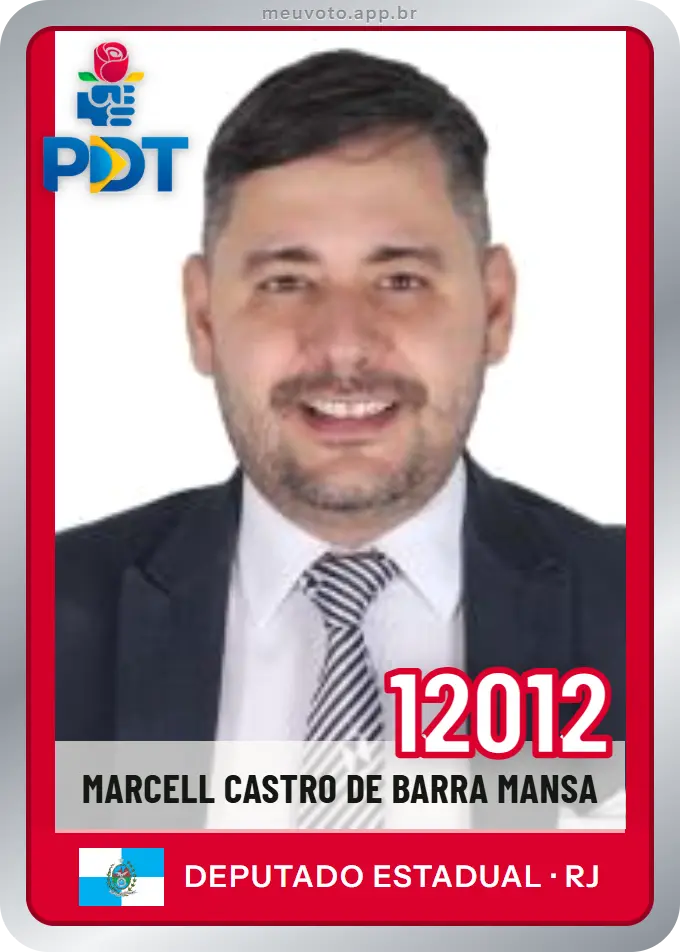 Carta de Marcell Castro de Barra Mansa, número 12012, PDT