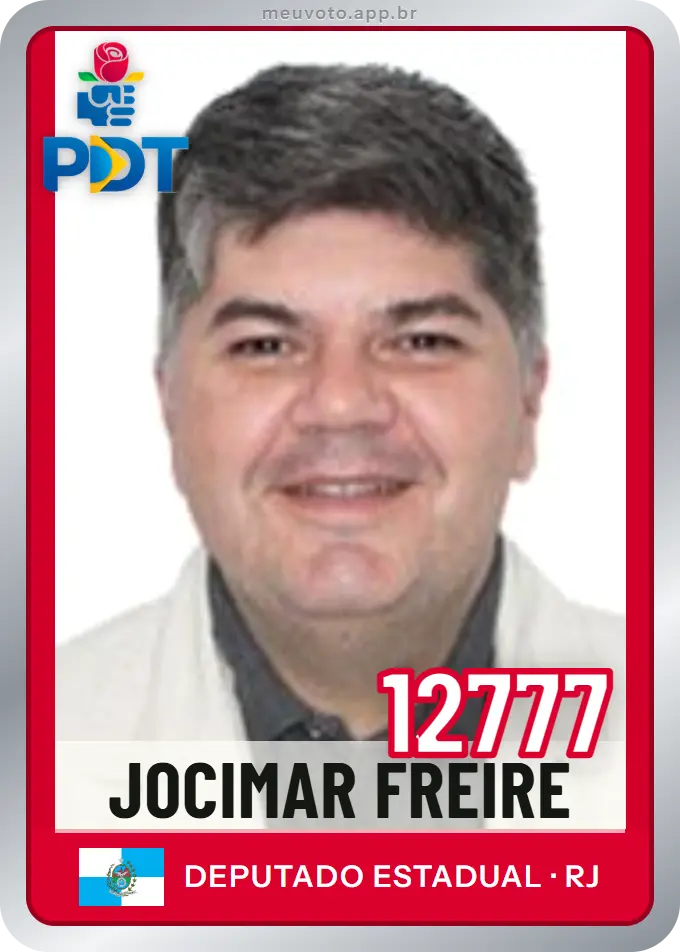 Carta de Jocimar Freire, número 12777, PDT