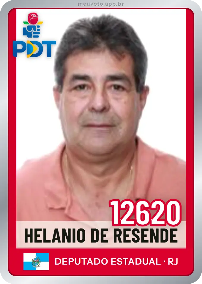 Carta de Helanio de Resende, número 12620, PDT