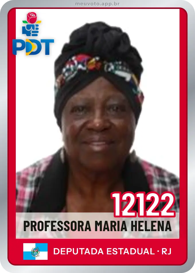 Carta de Professora Maria Helena, número 12122, PDT