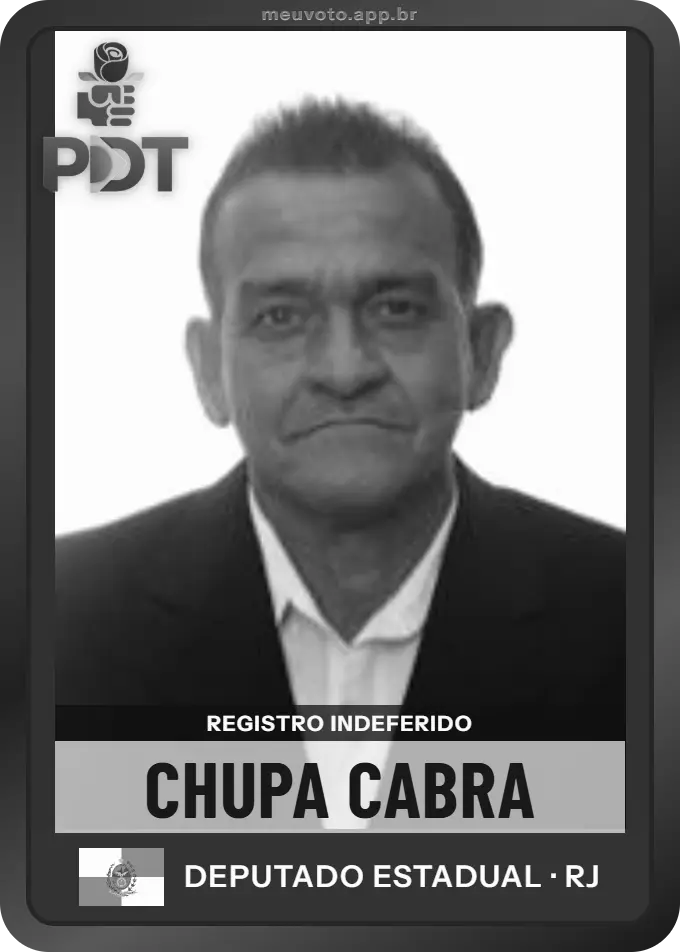 Carta de Chupa Cabra, PDT. Teve o registro indeferido pelo TSE e não vai à urna.