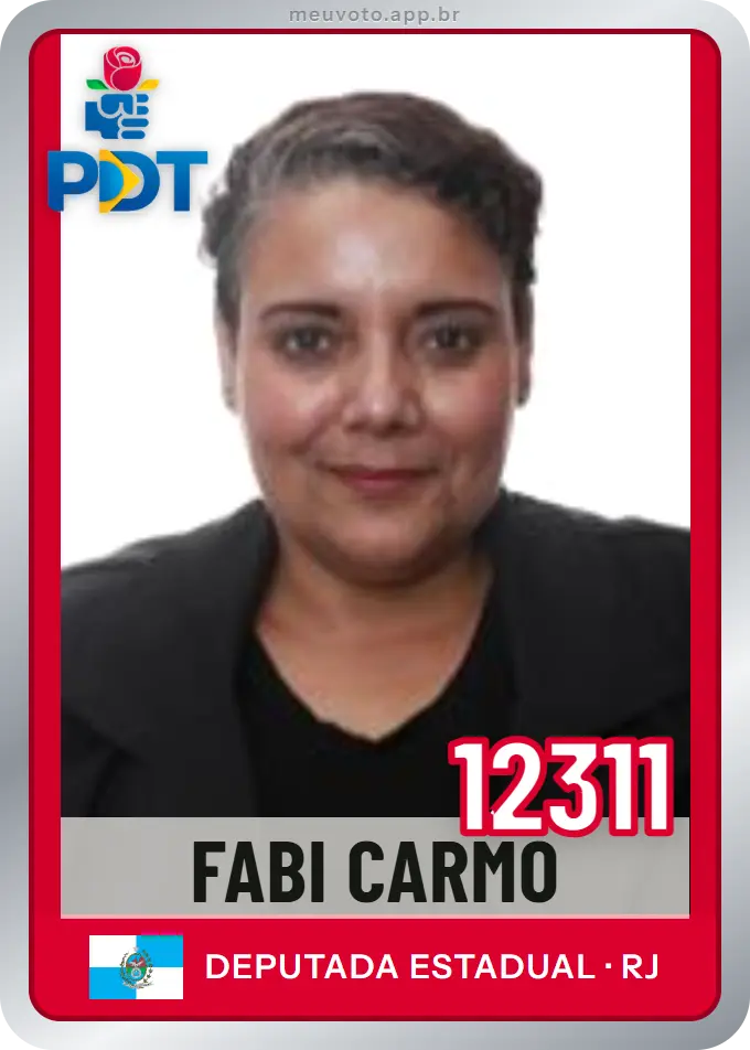 Carta de Fabi Carmo, número 12311, PDT
