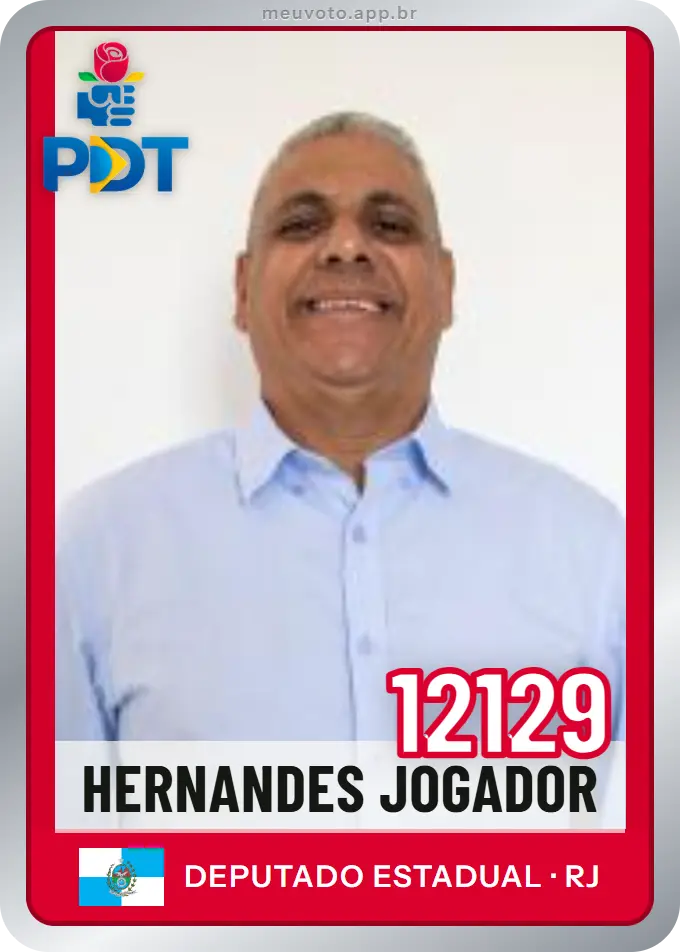 Carta de Hernandes Jogador, número 12129, PDT