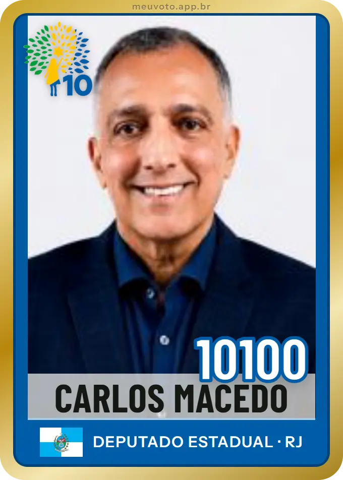 Carta de Carlos Macedo, número 10100, Republicanos