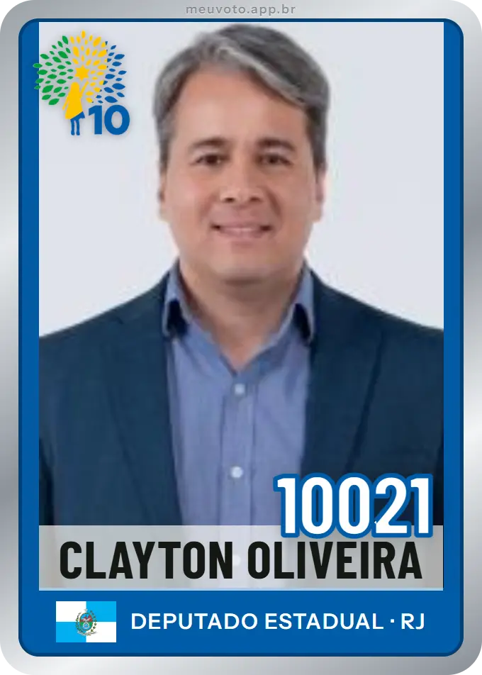 Carta de Clayton Oliveira, número 10021, Republicanos