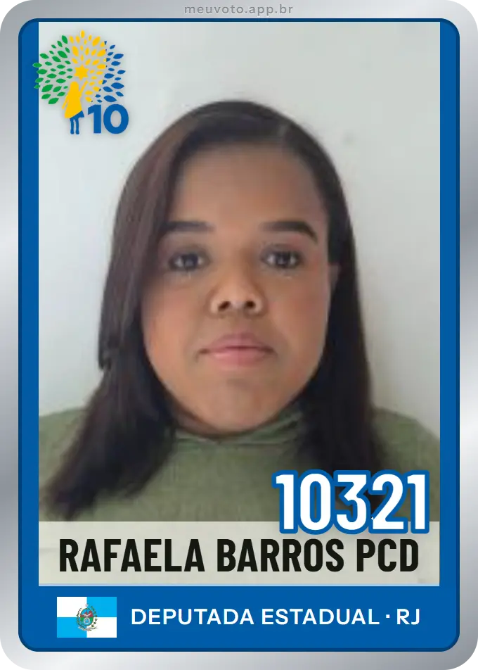 Carta de Rafaela Barros Pcd, número 10321, Republicanos