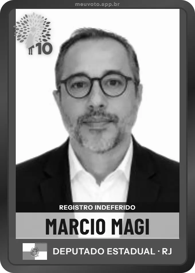 Carta de Marcio Magi, Republicanos. Teve o registro indeferido pelo TSE e não vai à urna.