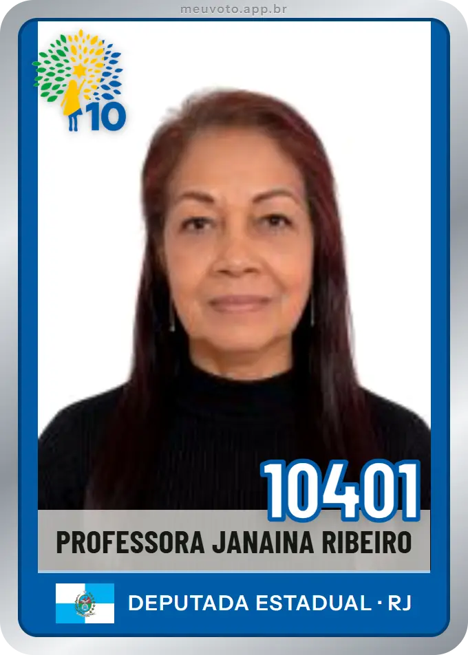 Carta de Professora Janaina Ribeiro, número 10401, Republicanos
