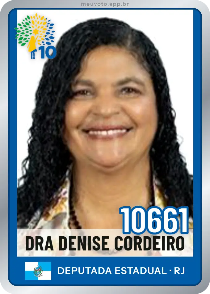Carta de Dra Denise Cordeiro, número 10661, Republicanos