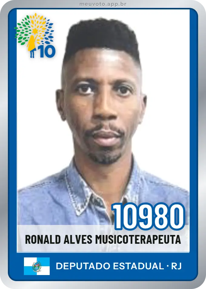 Carta de Ronald Alves Musicoterapeuta, número 10980, Republicanos