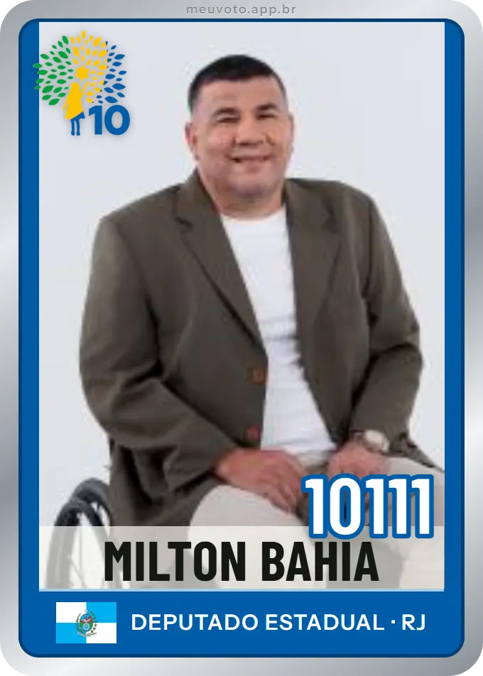 Carta de Milton Bahia, número 10111, Republicanos