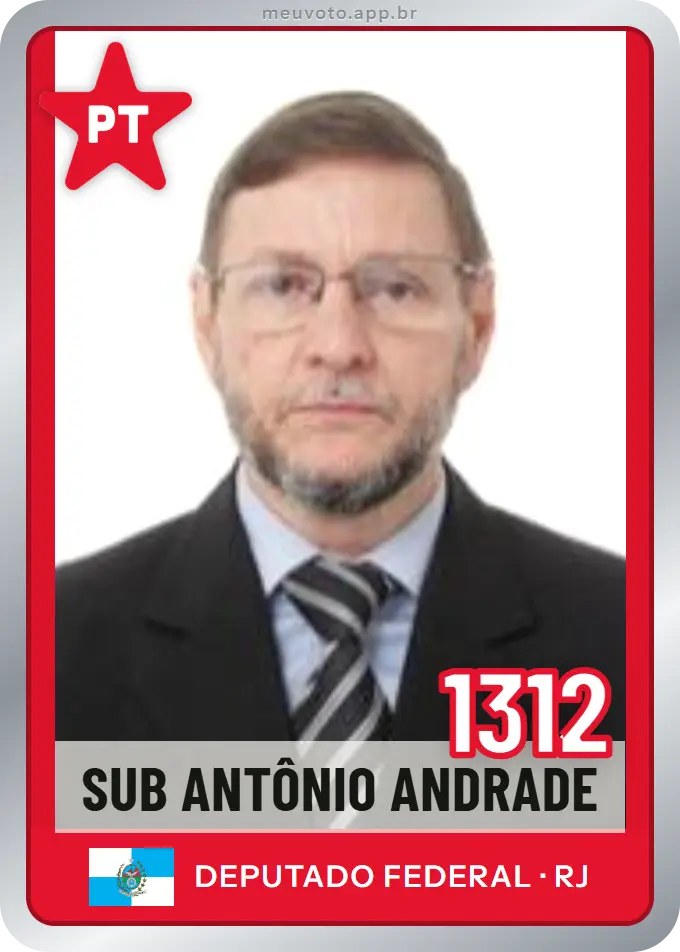 Carta de Sub Antônio Andrade, número 1312, PT