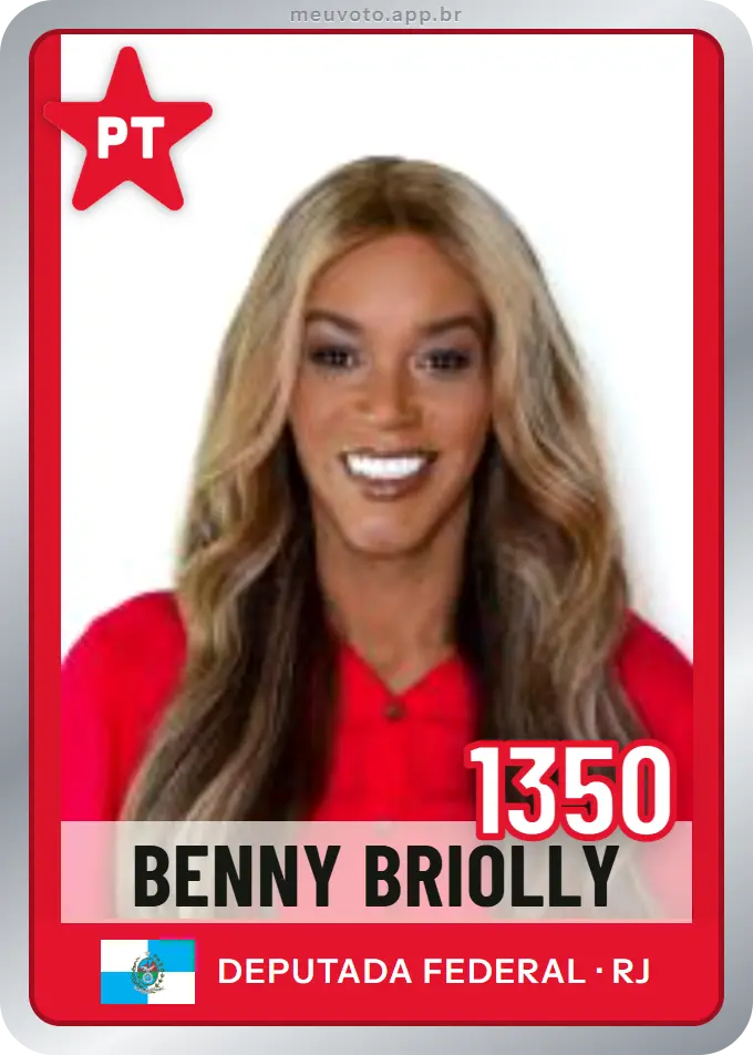 Carta de Benny Briolly, número 1350, PT