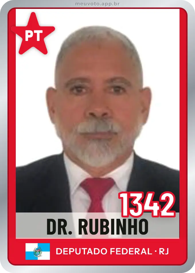 Carta de Dr. Rubinho, número 1342, PT